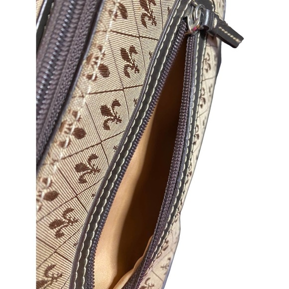 Liz Claiborne Crazy Horse clutch purse bag black/gold - Picture 5 of 7